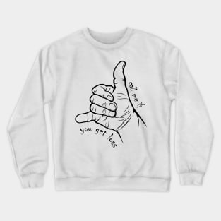 Typographic print / Call Me If You Get Loss - 16721824 Crewneck Sweatshirt